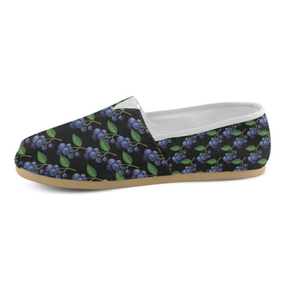 Blueberry Pattern Print Design BB01 Women Casual Shoes-JorJune.com