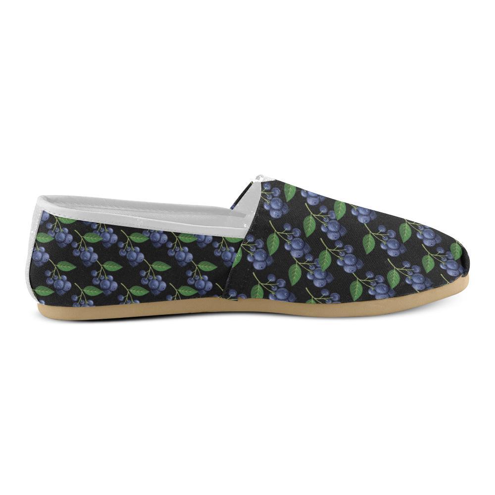 Blueberry Pattern Print Design BB01 Women Casual Shoes-JorJune.com