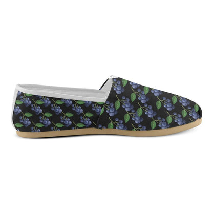 Blueberry Pattern Print Design BB01 Women Casual Shoes-JorJune.com