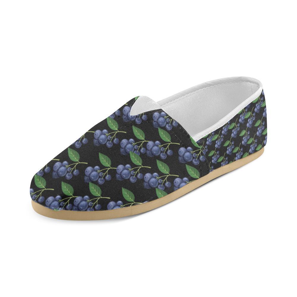 Blueberry Pattern Print Design BB01 Women Casual Shoes-JorJune.com