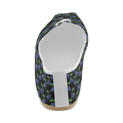 Blueberry Pattern Print Design BB01 Women Casual Shoes-JorJune.com