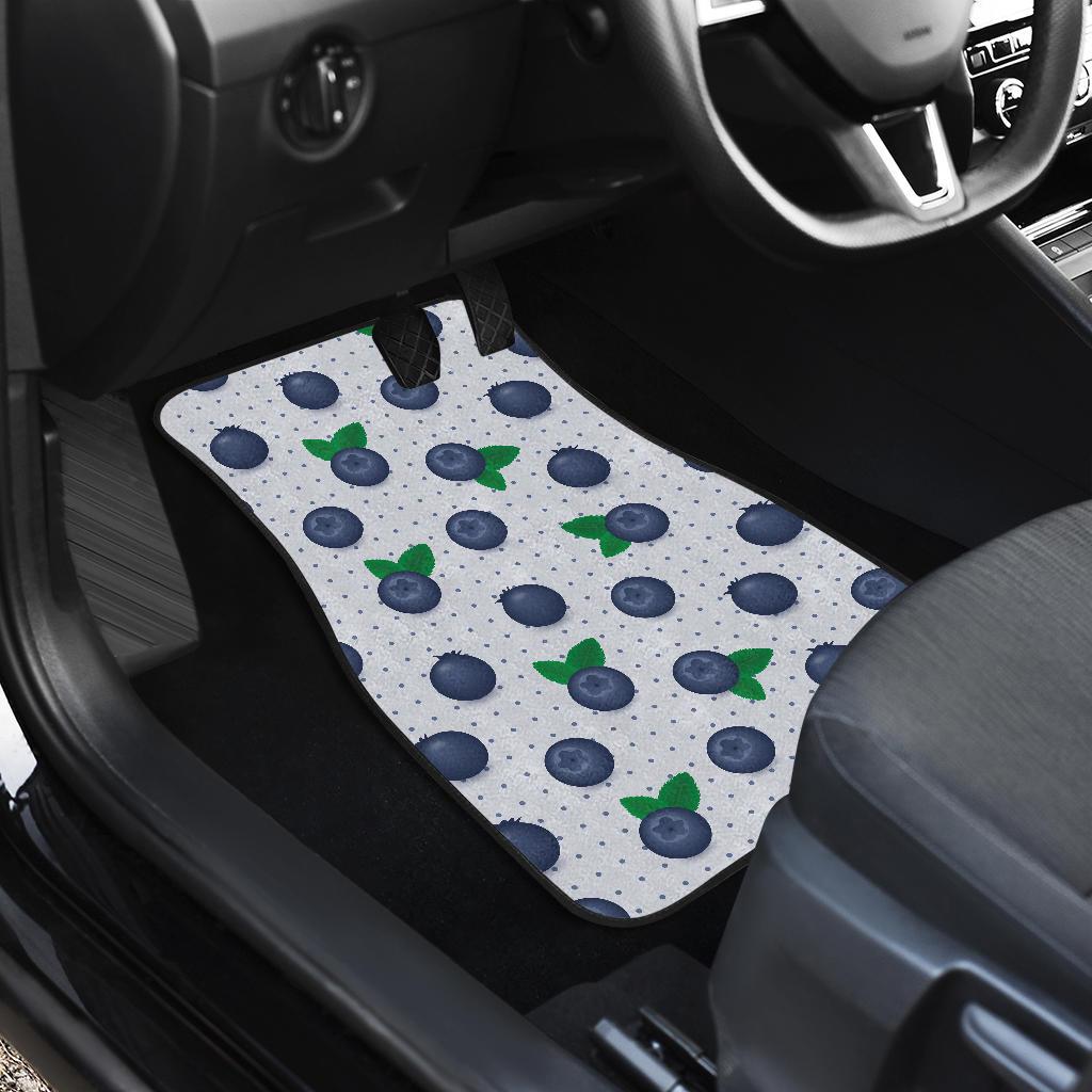 Blueberry Pattern Print Design BB02 Car Floor Mats-JorJune