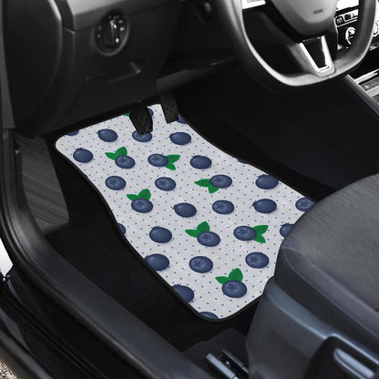 Blueberry Pattern Print Design BB02 Car Floor Mats-JorJune