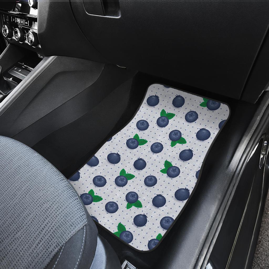 Blueberry Pattern Print Design BB02 Car Floor Mats-JorJune