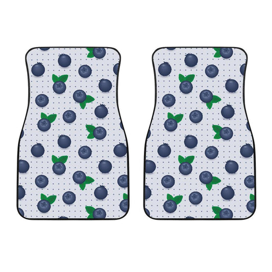 Blueberry Pattern Print Design BB02 Car Floor Mats-JorJune