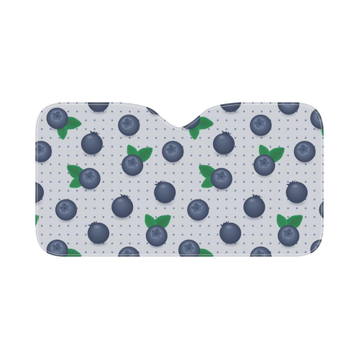 Blueberry Pattern Print Design BB02 Car Sun Shade-JorJune