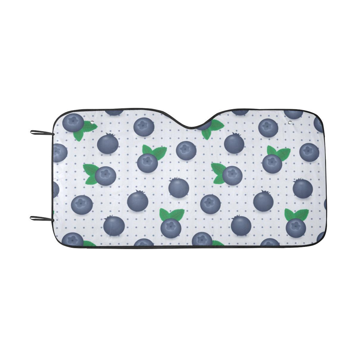 Blueberry Pattern Print Design BB02 Car Sun Shade-JorJune