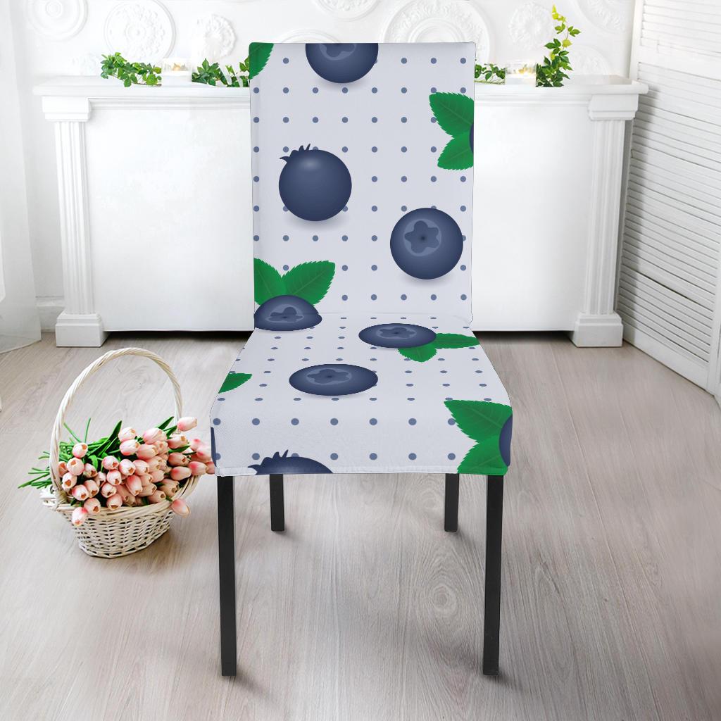 Blueberry Pattern Print Design BB02 Dining Chair Slipcover-JORJUNE.COM