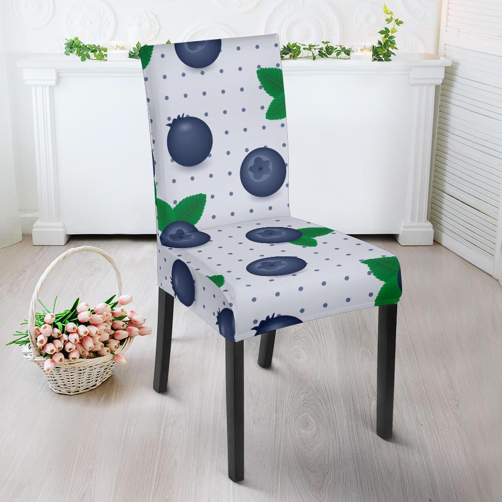 Blueberry Pattern Print Design BB02 Dining Chair Slipcover-JORJUNE.COM