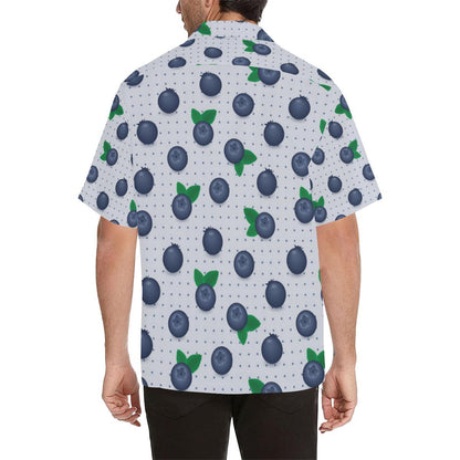 Blueberry Pattern Print Design BB02 Men Hawaiian Shirt-JorJune