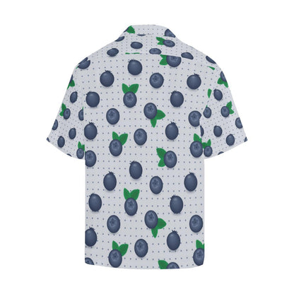 Blueberry Pattern Print Design BB02 Men Hawaiian Shirt-JorJune