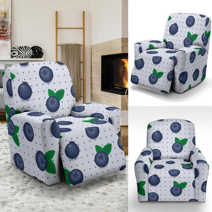 Blueberry Pattern Print Design BB02 Recliner Slipcover-JORJUNE.COM