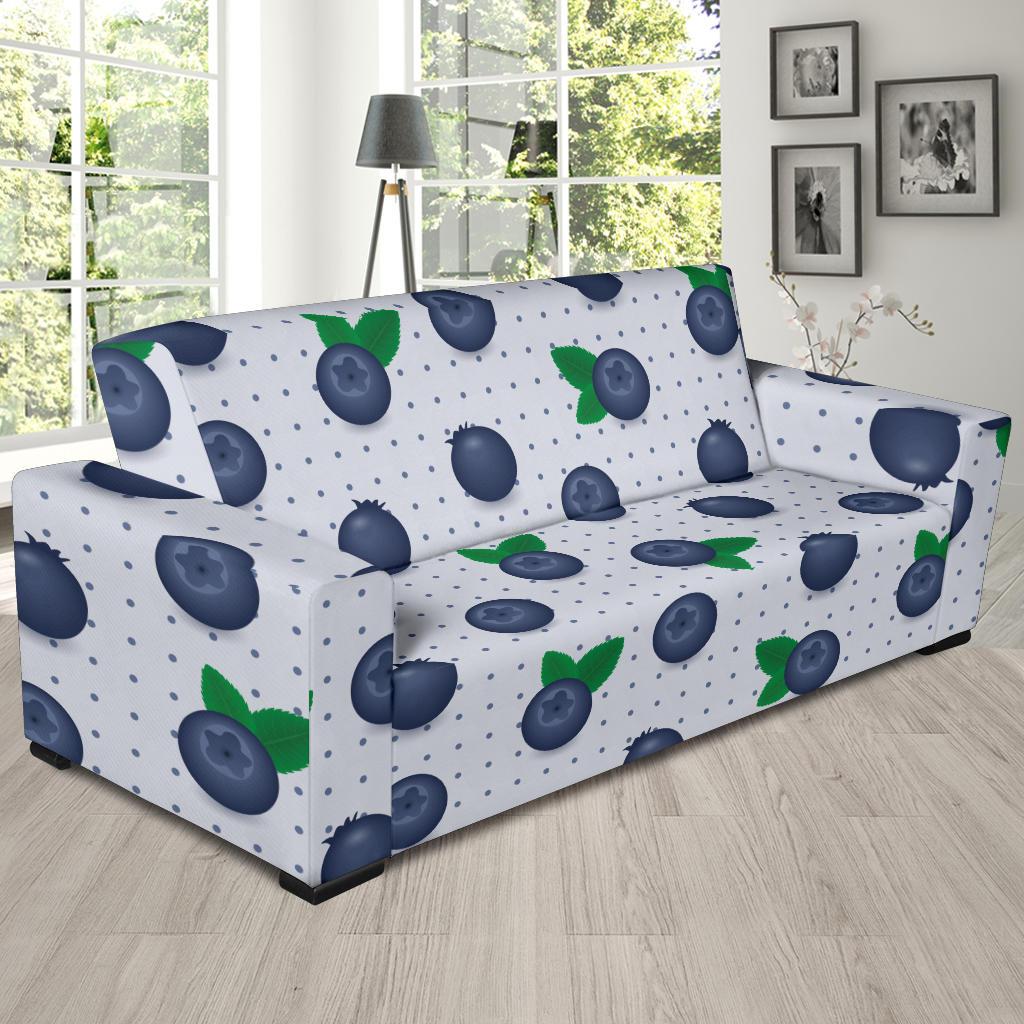 Blueberry Pattern Print Design BB02 Sofa Slipcover-JORJUNE.COM