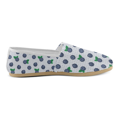 Blueberry Pattern Print Design BB02 Women Casual Shoes-JorJune.com