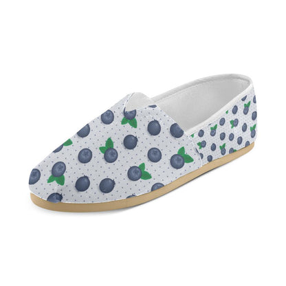 Blueberry Pattern Print Design BB02 Women Casual Shoes-JorJune.com