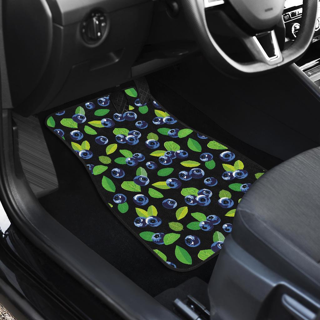 Blueberry Pattern Print Design BB03 Car Floor Mats-JorJune