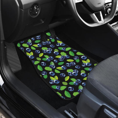 Blueberry Pattern Print Design BB03 Car Floor Mats-JorJune