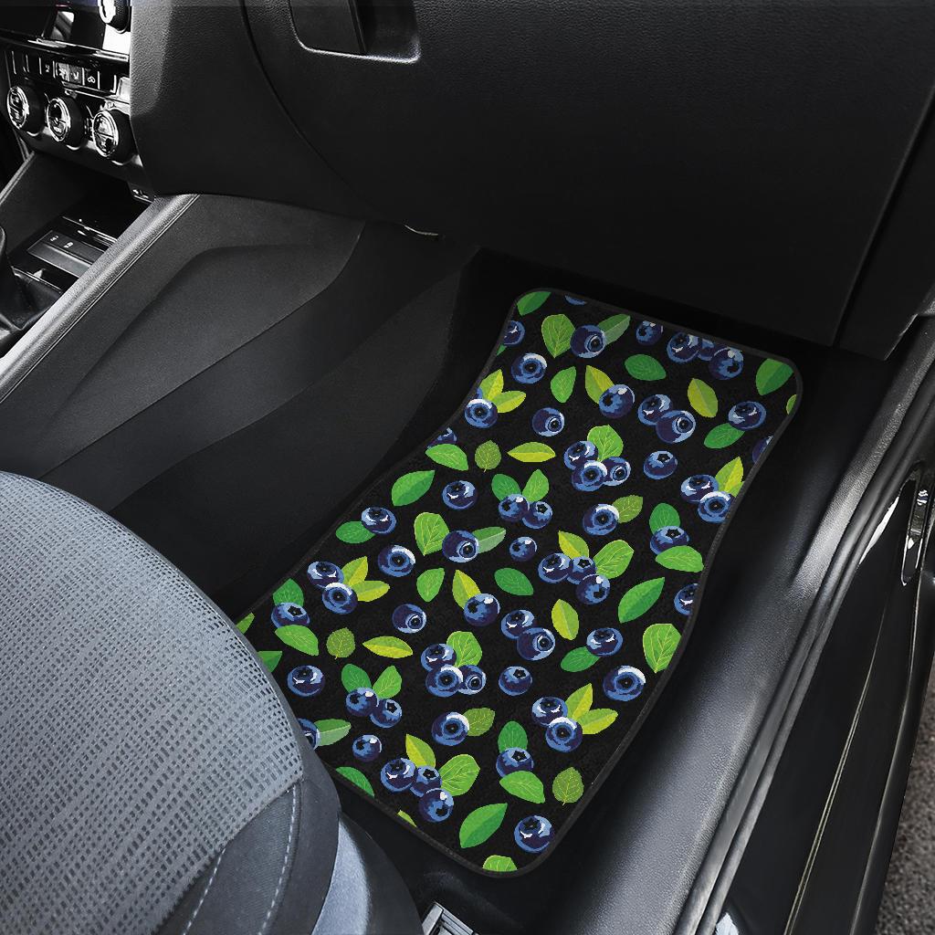 Blueberry Pattern Print Design BB03 Car Floor Mats-JorJune