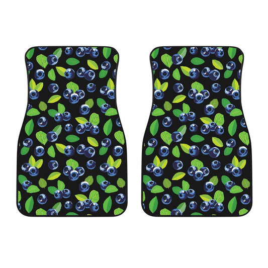 Blueberry Pattern Print Design BB03 Car Floor Mats-JorJune