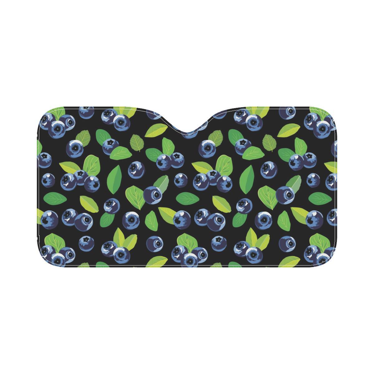 Blueberry Pattern Print Design BB03 Car Sun Shade-JorJune