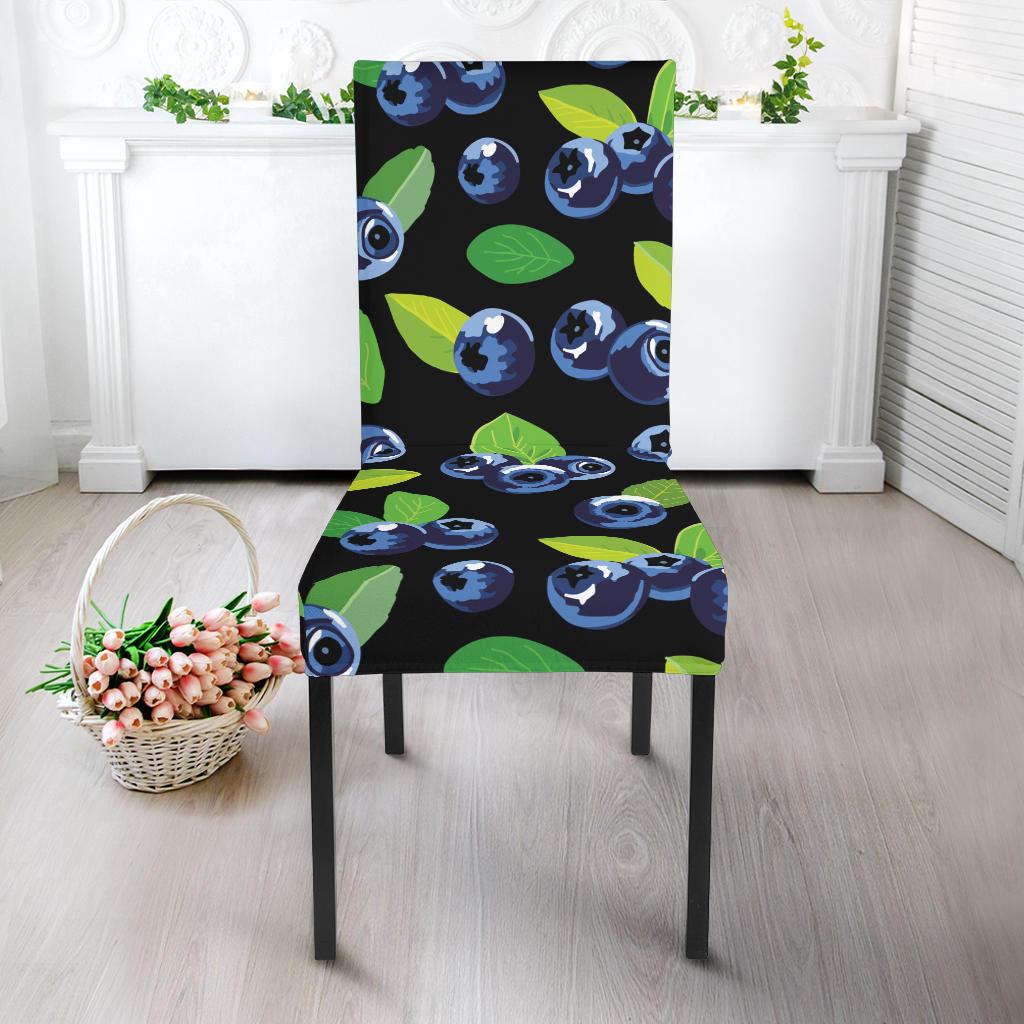 Blueberry Pattern Print Design BB03 Dining Chair Slipcover-JORJUNE.COM