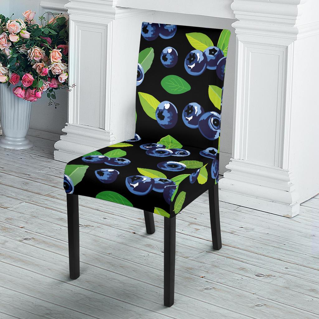 Blueberry Pattern Print Design BB03 Dining Chair Slipcover-JORJUNE.COM