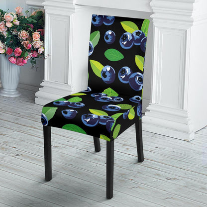 Blueberry Pattern Print Design BB03 Dining Chair Slipcover-JORJUNE.COM