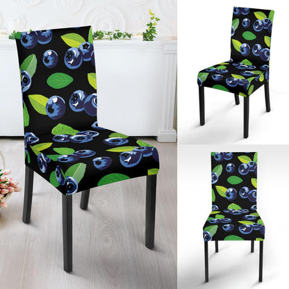 Blueberry Pattern Print Design BB03 Dining Chair Slipcover-JORJUNE.COM