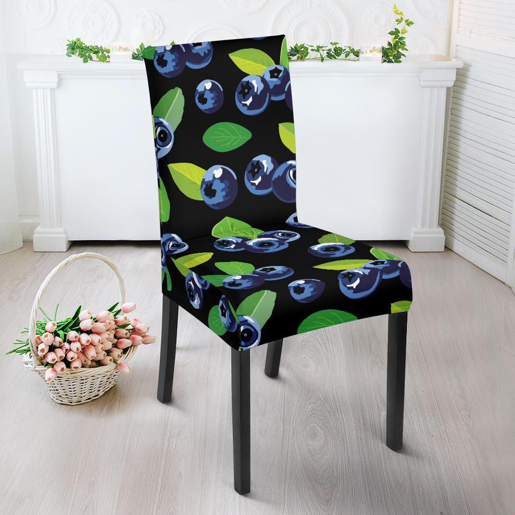 Blueberry Pattern Print Design BB03 Dining Chair Slipcover-JORJUNE.COM