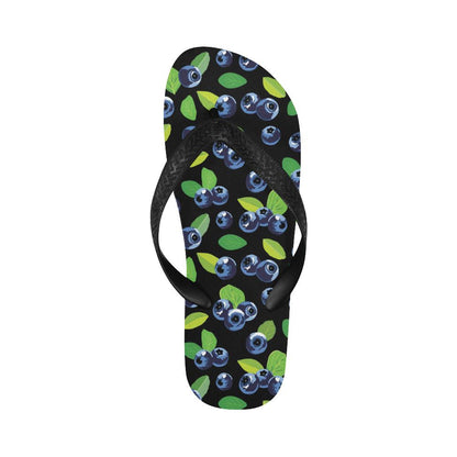 Blueberry Pattern Print Design BB03 Flip Flops-JorJune