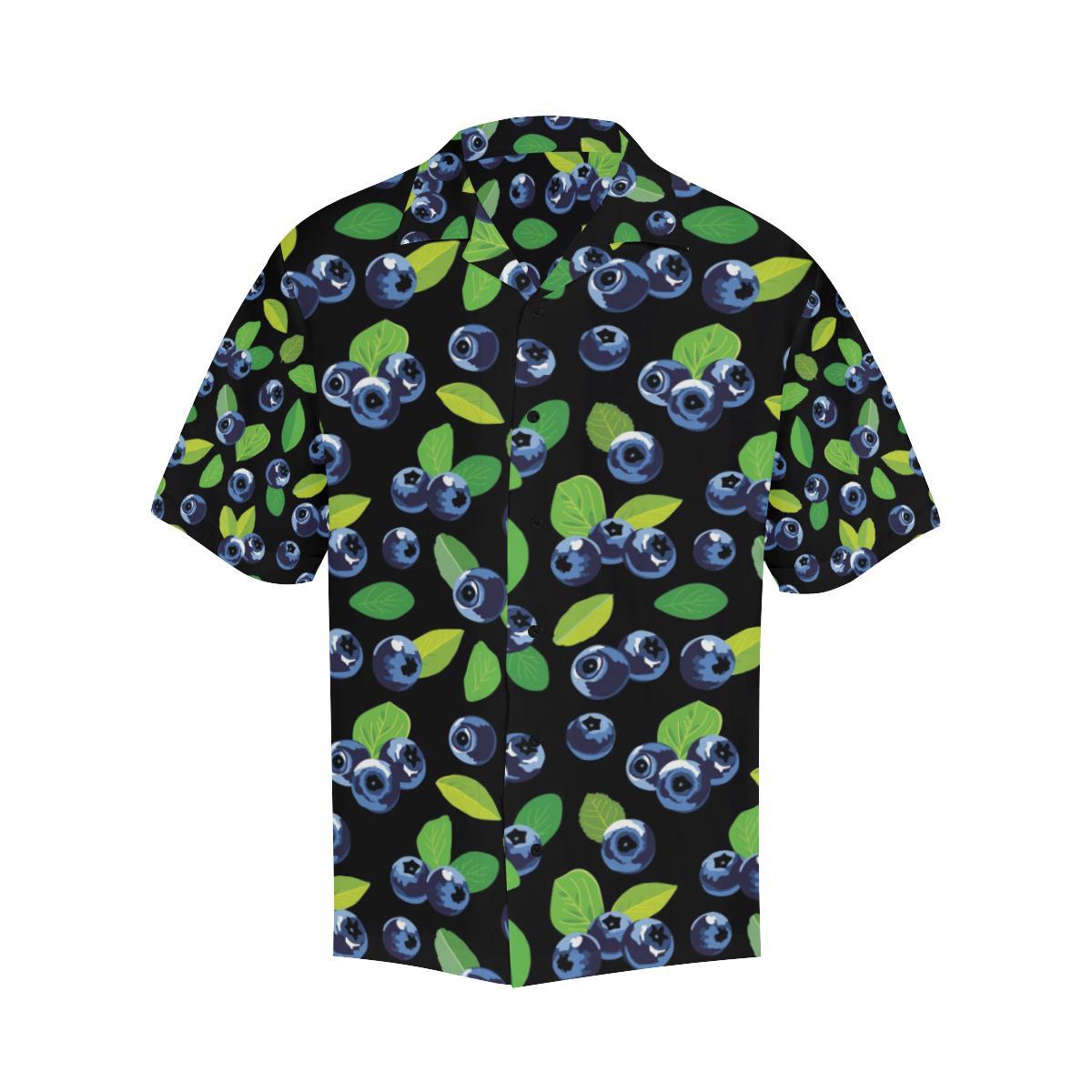 Blueberry Pattern Print Design BB03 Men Hawaiian Shirt-JorJune