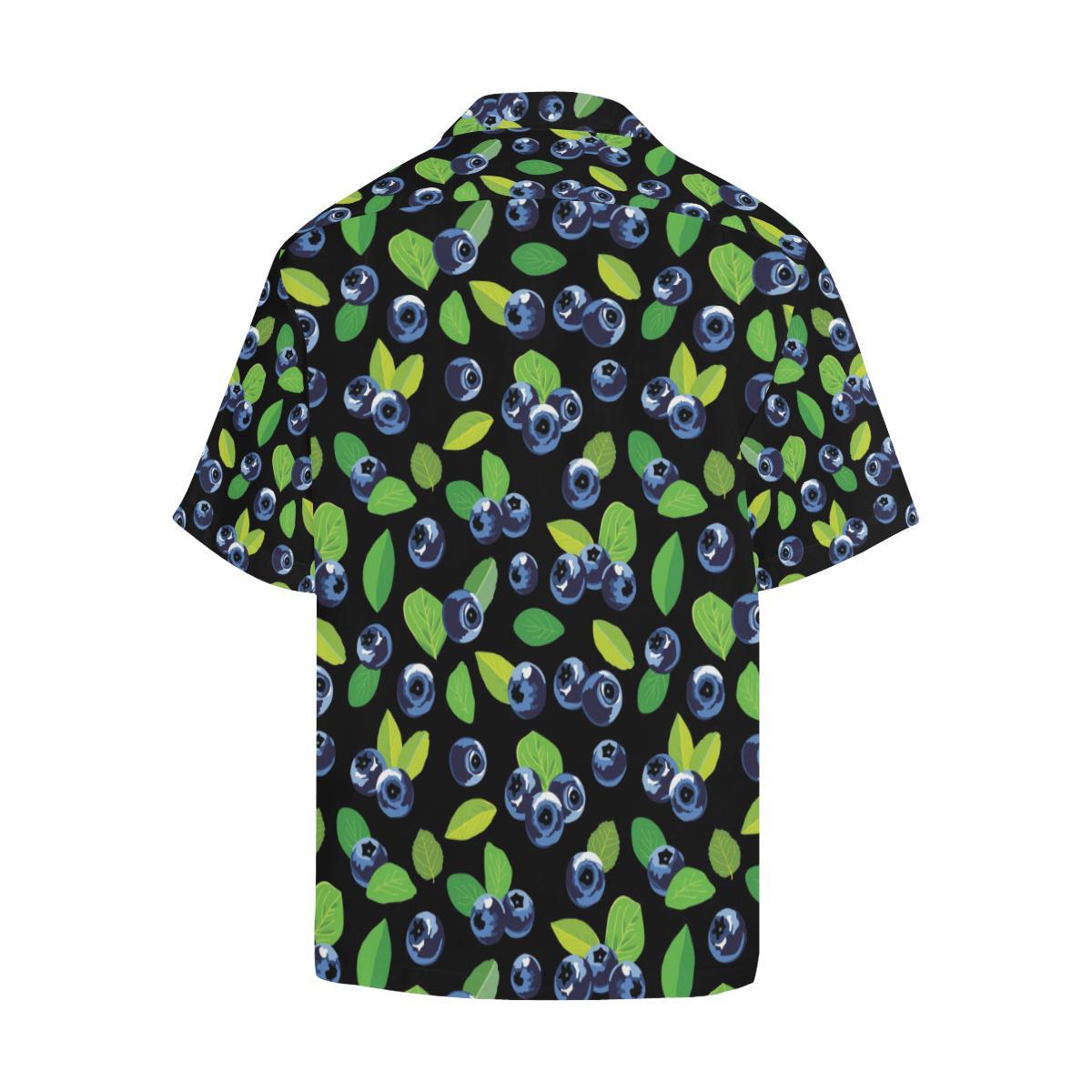 Blueberry Pattern Print Design BB03 Men Hawaiian Shirt-JorJune