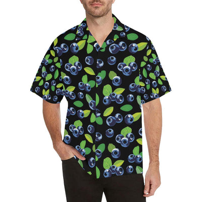 Blueberry Pattern Print Design BB03 Men Hawaiian Shirt-JorJune