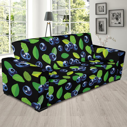 Blueberry Pattern Print Design BB03 Sofa Slipcover-JORJUNE.COM