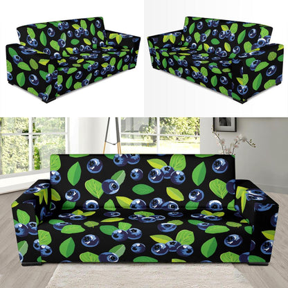 Blueberry Pattern Print Design BB03 Sofa Slipcover-JORJUNE.COM