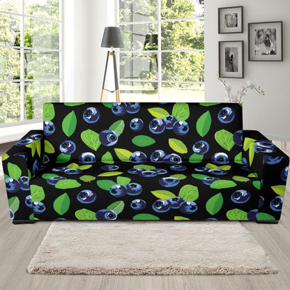 Blueberry Pattern Print Design BB03 Sofa Slipcover-JORJUNE.COM