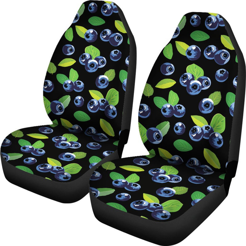 Blueberry Pattern Print Design BB03 Universal Fit Car Seat Covers