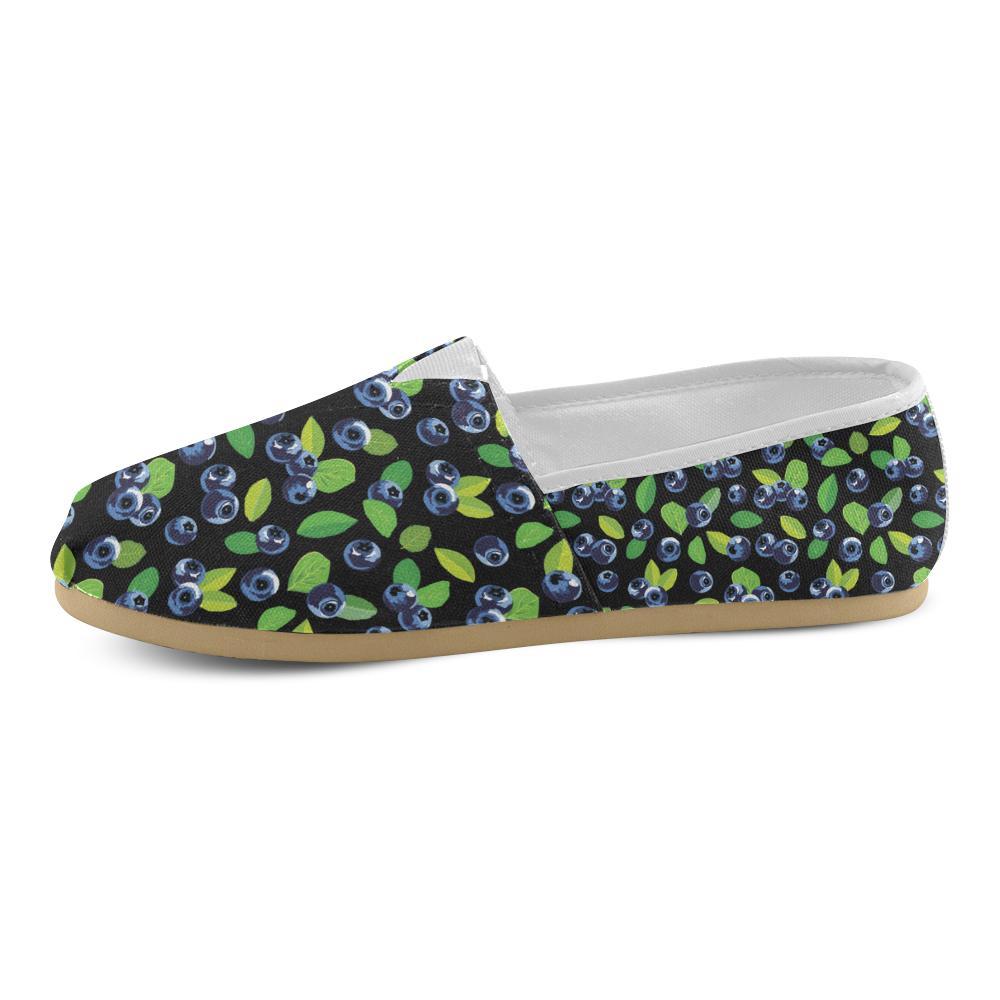 Blueberry Pattern Print Design BB03 Women Casual Shoes-JorJune.com