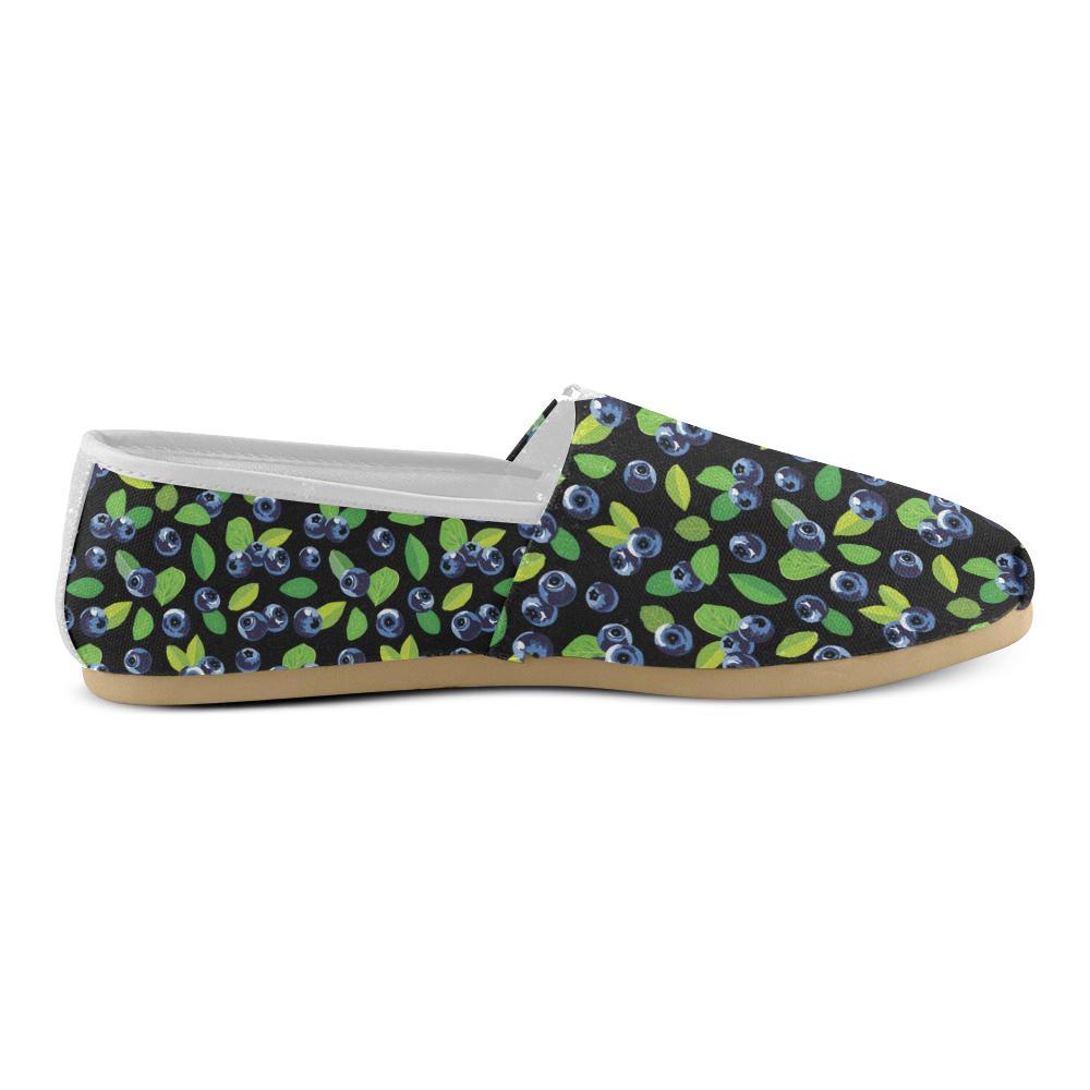 Blueberry Pattern Print Design BB03 Women Casual Shoes-JorJune.com