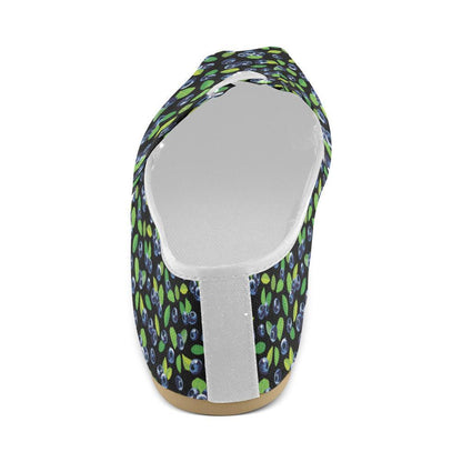 Blueberry Pattern Print Design BB03 Women Casual Shoes-JorJune.com