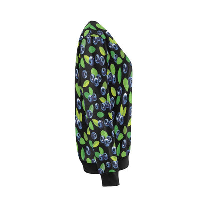 Blueberry Pattern Print Design BB03 Women Long Sleeve Sweatshirt-JorJune