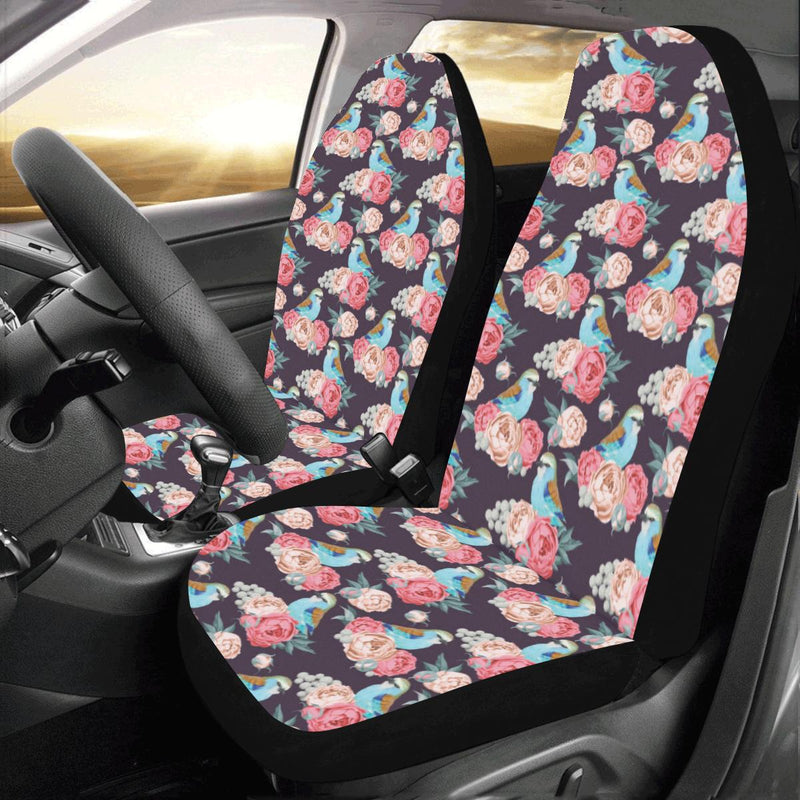 Bluebird Pattern Print Design 02 Car Seat Covers (Set of 2)-JORJUNE.COM