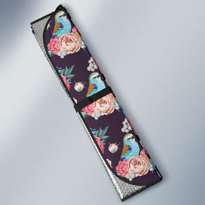 Bluebird Pattern Print Design 02 Car Sun Shade-JORJUNE.COM