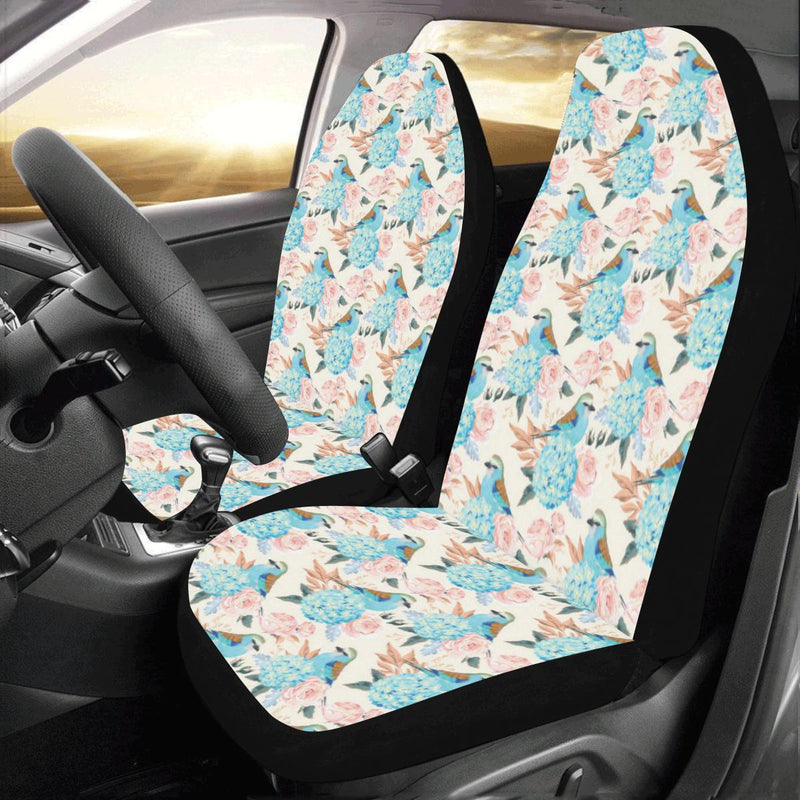 Bluebird Pattern Print Design 03 Car Seat Covers (Set of 2)-JORJUNE.COM