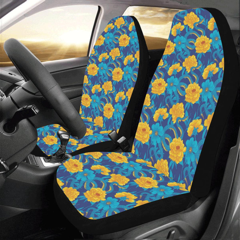 Boa Pattern Print Design 01 Car Seat Covers (Set of 2)-JORJUNE.COM