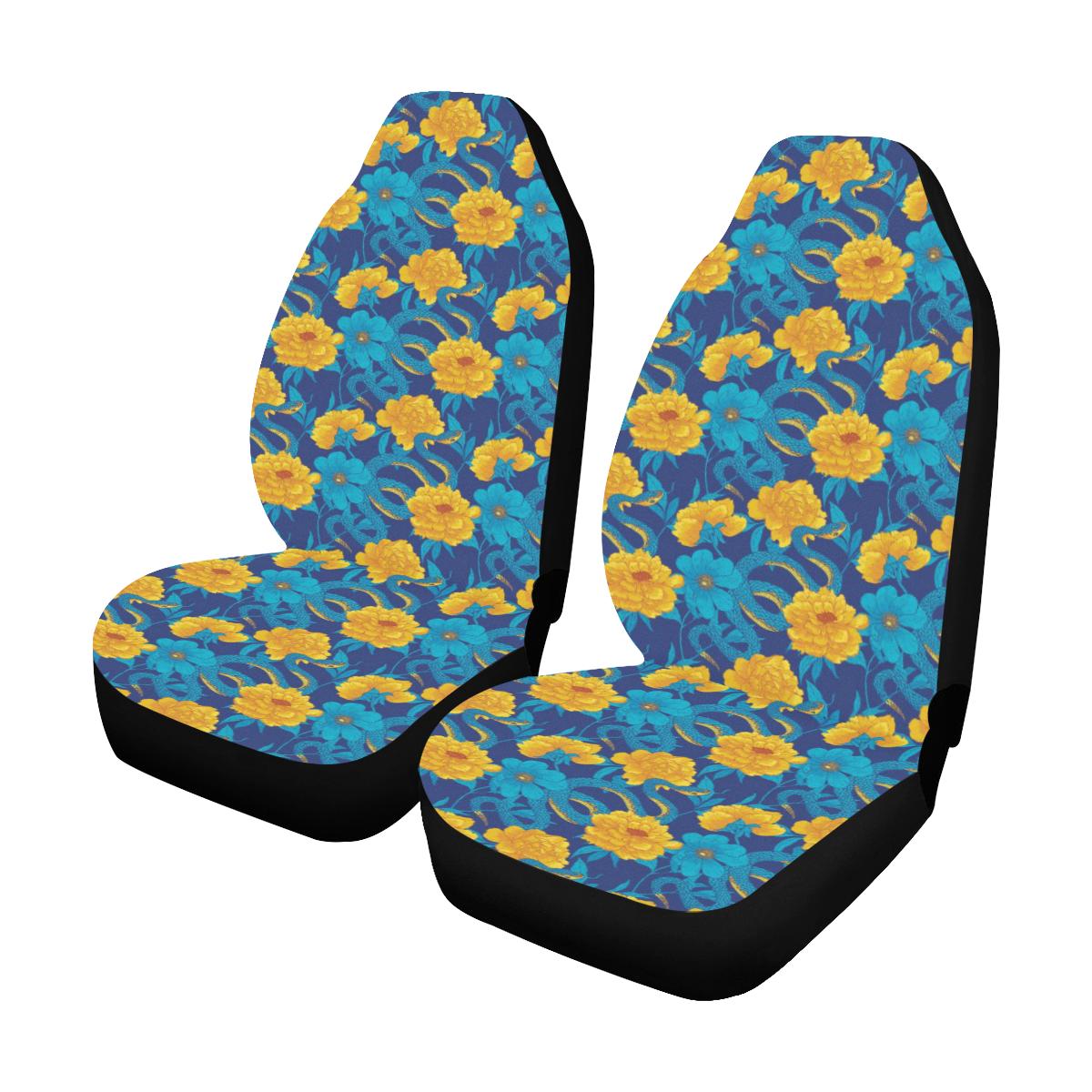 Boa Pattern Print Design 01 Car Seat Covers (Set of 2)-JORJUNE.COM