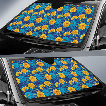 Boa Pattern Print Design 01 Car Sun Shade-JORJUNE.COM