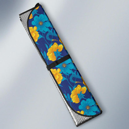 Boa Pattern Print Design 01 Car Sun Shade-JORJUNE.COM