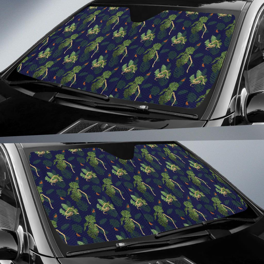Boa Pattern Print Design 02 Car Sun Shade-JORJUNE.COM