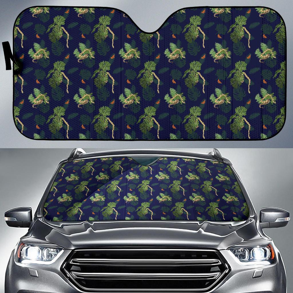 Boa Pattern Print Design 02 Car Sun Shade-JORJUNE.COM